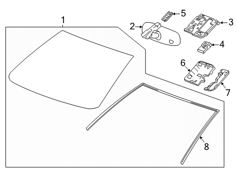 2019 Chevy Spark Camera Assembly, Front View Eccn=6A993 Diagram for 39108254