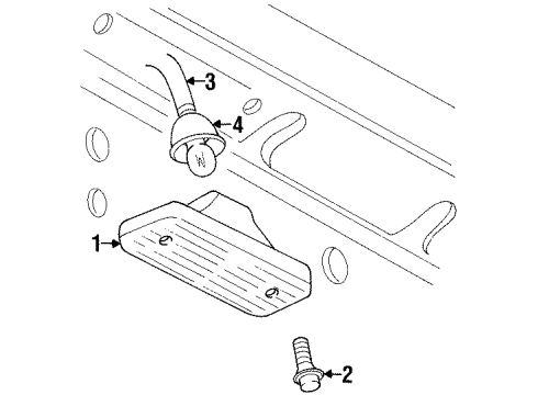 1997 Buick LeSabre License Lamps Diagram