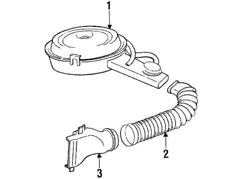 1984 Oldsmobile Cutlass Supreme Air Inlet Diagram 3 - Thumbnail