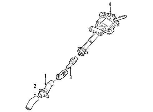 2006 Chevy Impala Steering Column, Steering Wheel Diagram 3 - Thumbnail