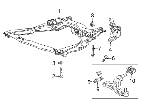 2022 Chevy Spark Front Suspension Components Diagram