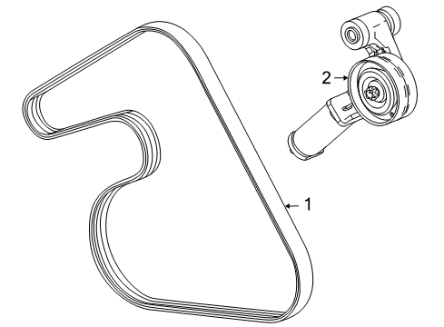 2012 Chevy Cruze Belts & Pulleys Diagram