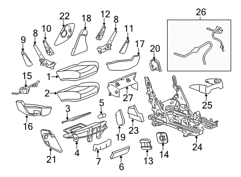 2014 Chevy Traverse Second Row Seats Diagram 5 - Thumbnail