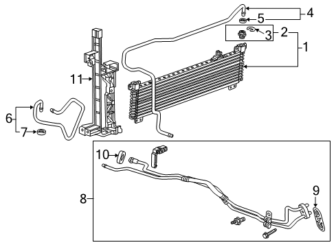 2015 Cadillac ATS Trans Oil Cooler Diagram 2 - Thumbnail