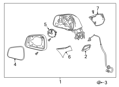 2013 Buick Encore Outside Mirrors Diagram