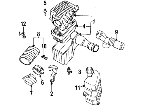 1997 Oldsmobile Achieva Sensor Pkg,Intake Air Temperature Diagram for 25171651