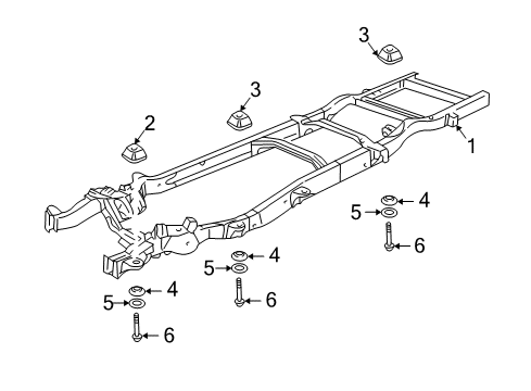 2019 Chevy Express 2500 Frame Assembly, . Diagram for 84538890