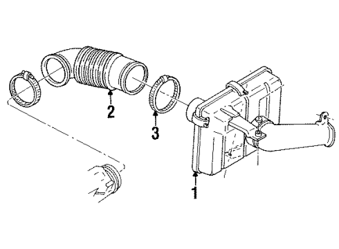 1996 Oldsmobile 98 Air Inlet Diagram