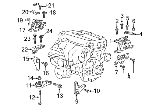 2017 Chevy Malibu Bolt/Screw Diagram for 11611642