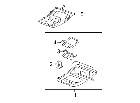 2007 Chevy Impala Overhead Console Diagram 2 - Thumbnail