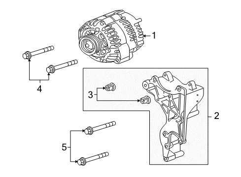 2009 Hummer H3T Alternator Diagram 2 - Thumbnail