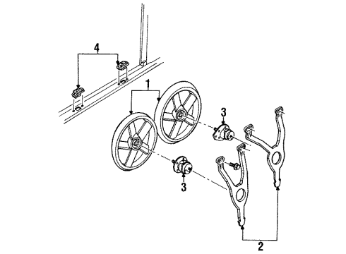 1993 Cadillac Allante Cooling System, Radiator, Water Pump, Cooling Fan Diagram