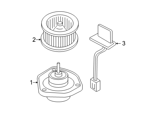 2011 Chevy HHR Blower Motor & Fan Diagram