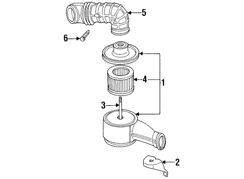 1994 Oldsmobile Cutlass Ciera Air Intake Diagram