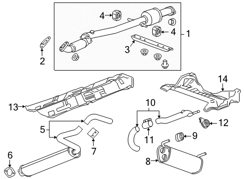 2012 Chevy Cruze Exhaust Components Diagram