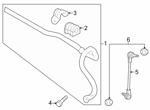 2024 Chevy Trax Stabilizer Bar & Components  Diagram