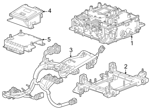 2023 Cadillac LYRIQ BRACKET ASM-HIGH VLTG BAT DISCONNECT CONT Diagram for 85125032