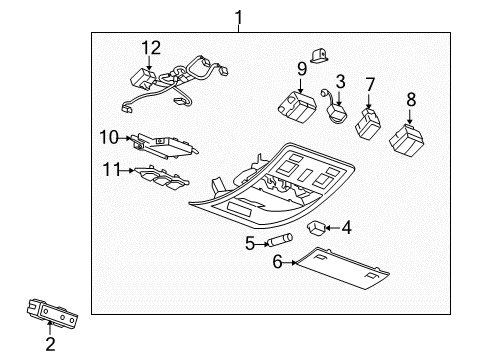 2012 Chevy Tahoe Sunroof Diagram 1 - Thumbnail