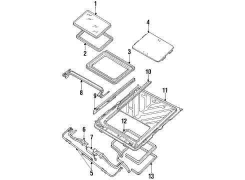 1986 Oldsmobile Toronado Sunroof Diagram