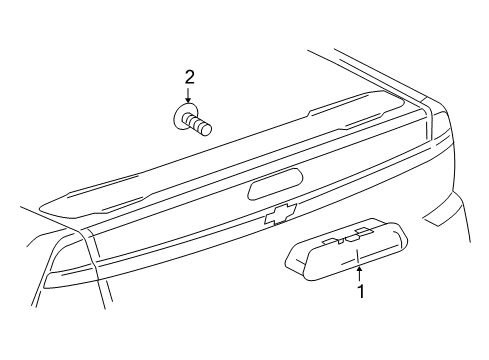 2006 Chevy Malibu High Mount Lamps Diagram 1 - Thumbnail