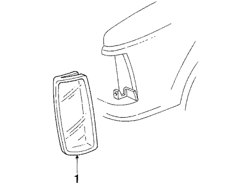 1988 Chevy S10 Blazer Side Marker Lamps, Electrical Diagram