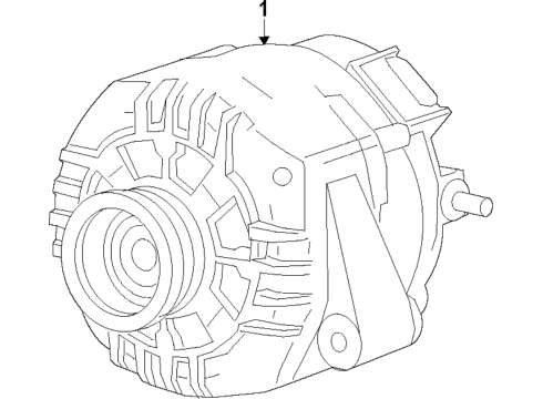 2018 Buick Regal Sportback Heater & Air Conditioner Control Assembly Remote Diagram for 13590817