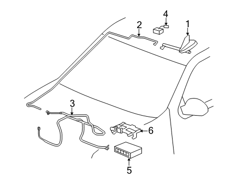 2010 GMC Yukon Communication System Components Diagram 1 - Thumbnail