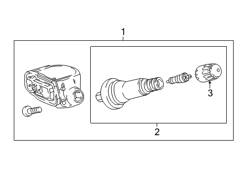 2017 GMC Sierra 1500 Tire Pressure Monitoring Diagram