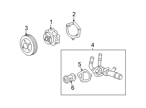 2010 Saturn Vue Cooling System, Radiator, Water Pump, Cooling Fan Diagram 3 - Thumbnail