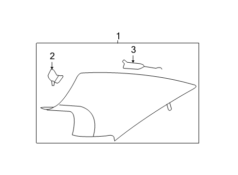 2008 Chevy Malibu Interior Trim - Quarter Panels Diagram