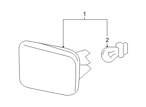 2005 Hummer H2 Lamp Assembly, Tail Diagram for 25952324