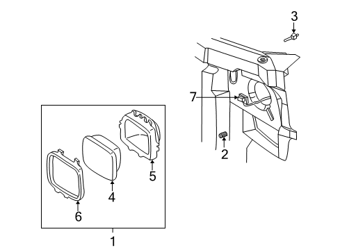 2004 GMC Savana 3500 Headlamps, Electrical Diagram 2 - Thumbnail