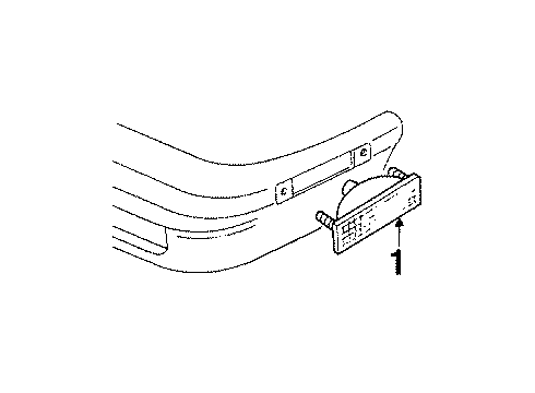 1987 Buick LeSabre Side Marker Lamps, Electrical Diagram 1 - Thumbnail