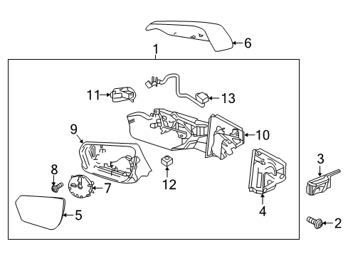 2021 Chevy Equinox Outside Mirrors Diagram