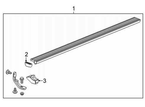 2023 GMC Sierra 2500 HD Running Board Diagram 9 - Thumbnail