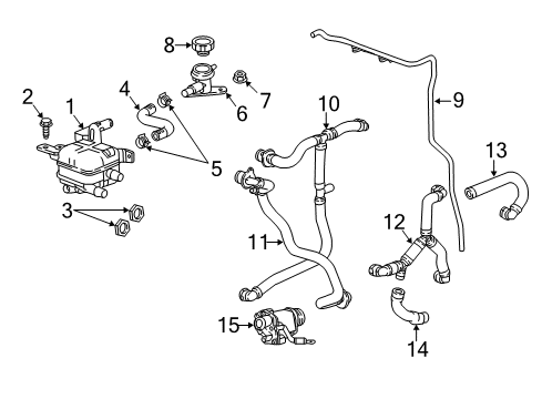 2017 Cadillac CT6 Hoses, Lines & Pipes Diagram 9 - Thumbnail