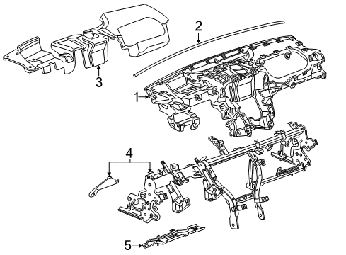 2016 Cadillac ATS Cluster & Switches, Instrument Panel Diagram 2 - Thumbnail