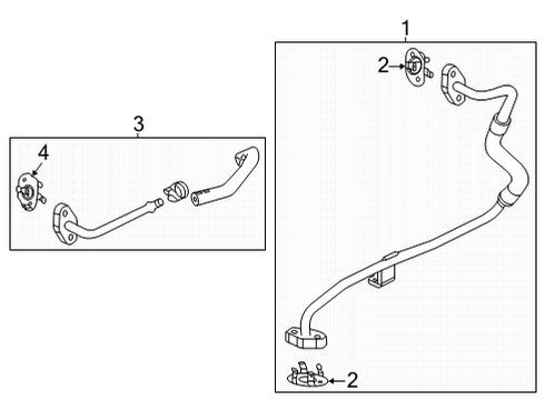 2023 GMC Sierra 2500 HD Turbocharger & Components Diagram 1 - Thumbnail