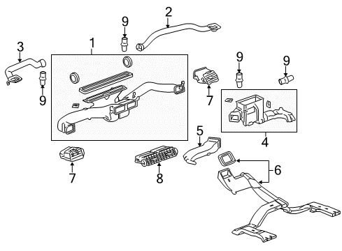 2011 Chevy Silverado 3500 HD Ducts Diagram 4 - Thumbnail