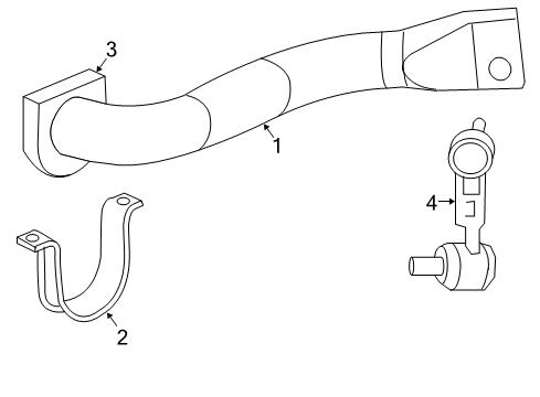 2006 Chevy SSR Front Suspension Components, Lower Control Arm, Upper Control Arm, Stabilizer Bar Diagram