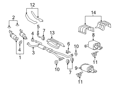 2014 Chevy Caprice Exhaust Components Diagram