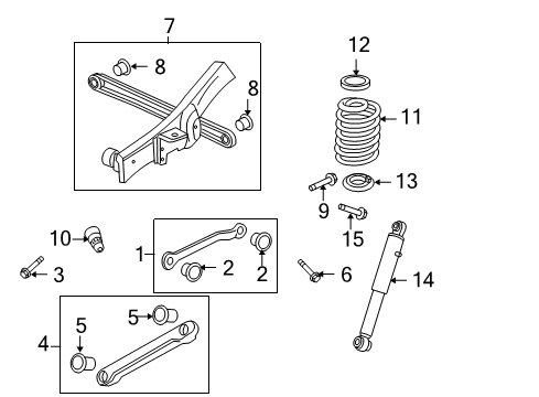 2013 GMC Yukon Rear Shock Absorber Assembly *Black Diagram for 19368461