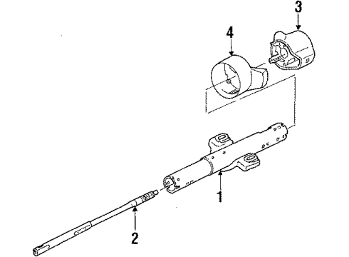 1987 Pontiac Sunbird Steering Column, Steering Wheel Diagram