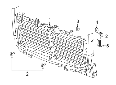 2021 Chevy Silverado 1500 Front Panel Diagram 2 - Thumbnail