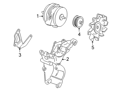 2002 GMC Savana 1500 GENERATOR Assembly (Remanufacture) Diagram for 19244728