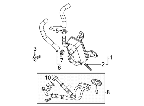 2021 Cadillac CT5 Trans Oil Cooler Diagram 1 - Thumbnail