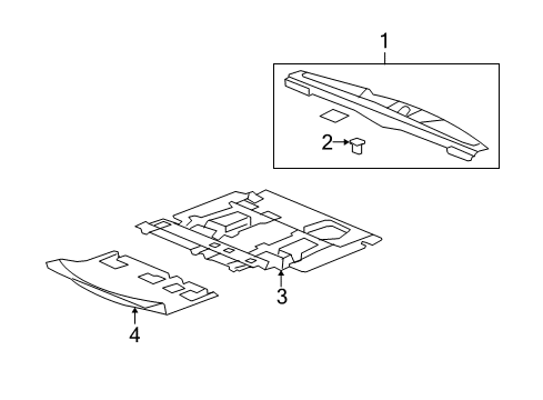 2015 Buick Enclave Interior Trim - Rear Body Diagram 2 - Thumbnail