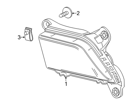 2023 Chevy Silverado 3500 HD Fog Lamps Diagram