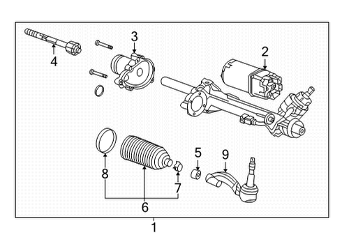 2020 Cadillac CT4 MOTOR KIT-P/S ASST Diagram for 84831591