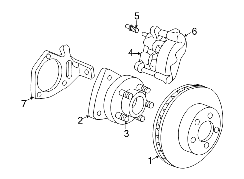 2001 Buick Century Front Brakes Diagram